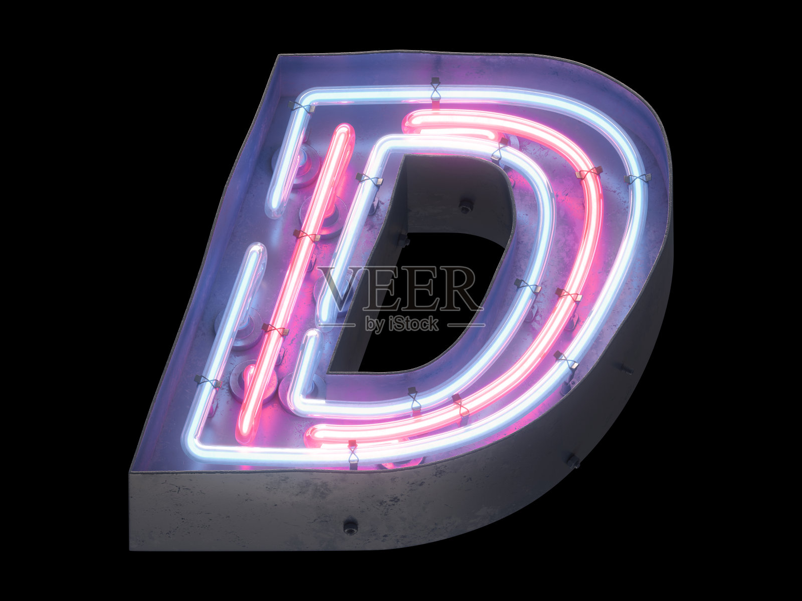 夜灯字母表。照片摄影图片