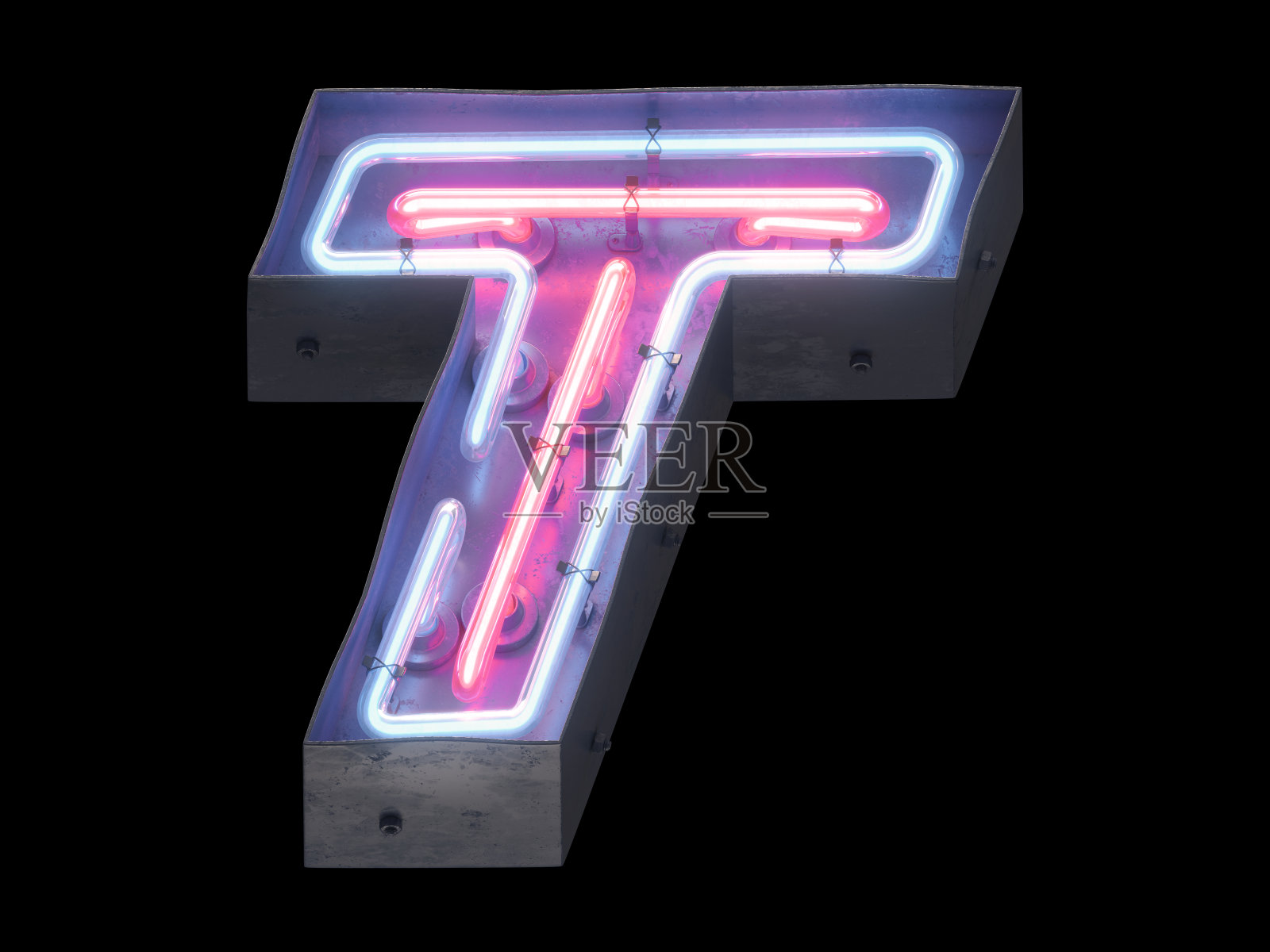 夜灯字母表。照片摄影图片