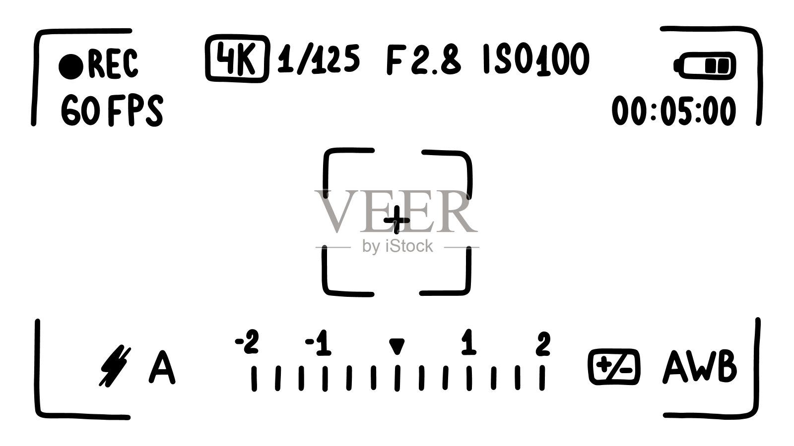 相机的取景器,屏幕上。设计元素图片