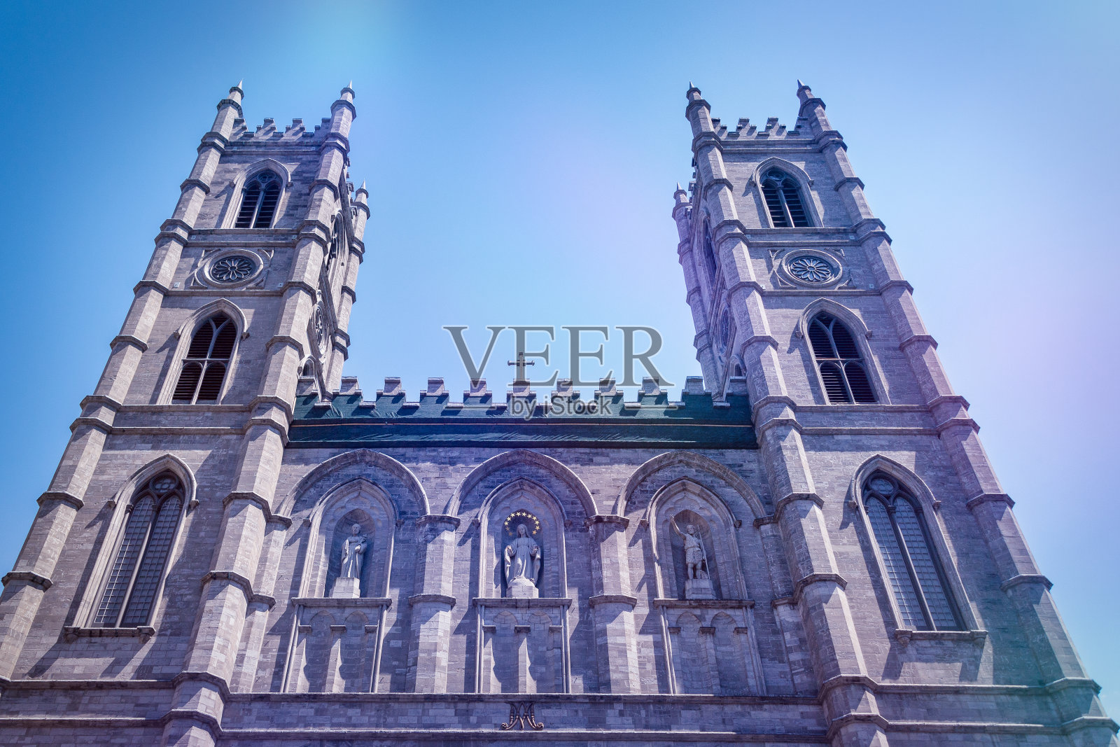 加拿大蒙特利尔圣母院教堂照片摄影图片