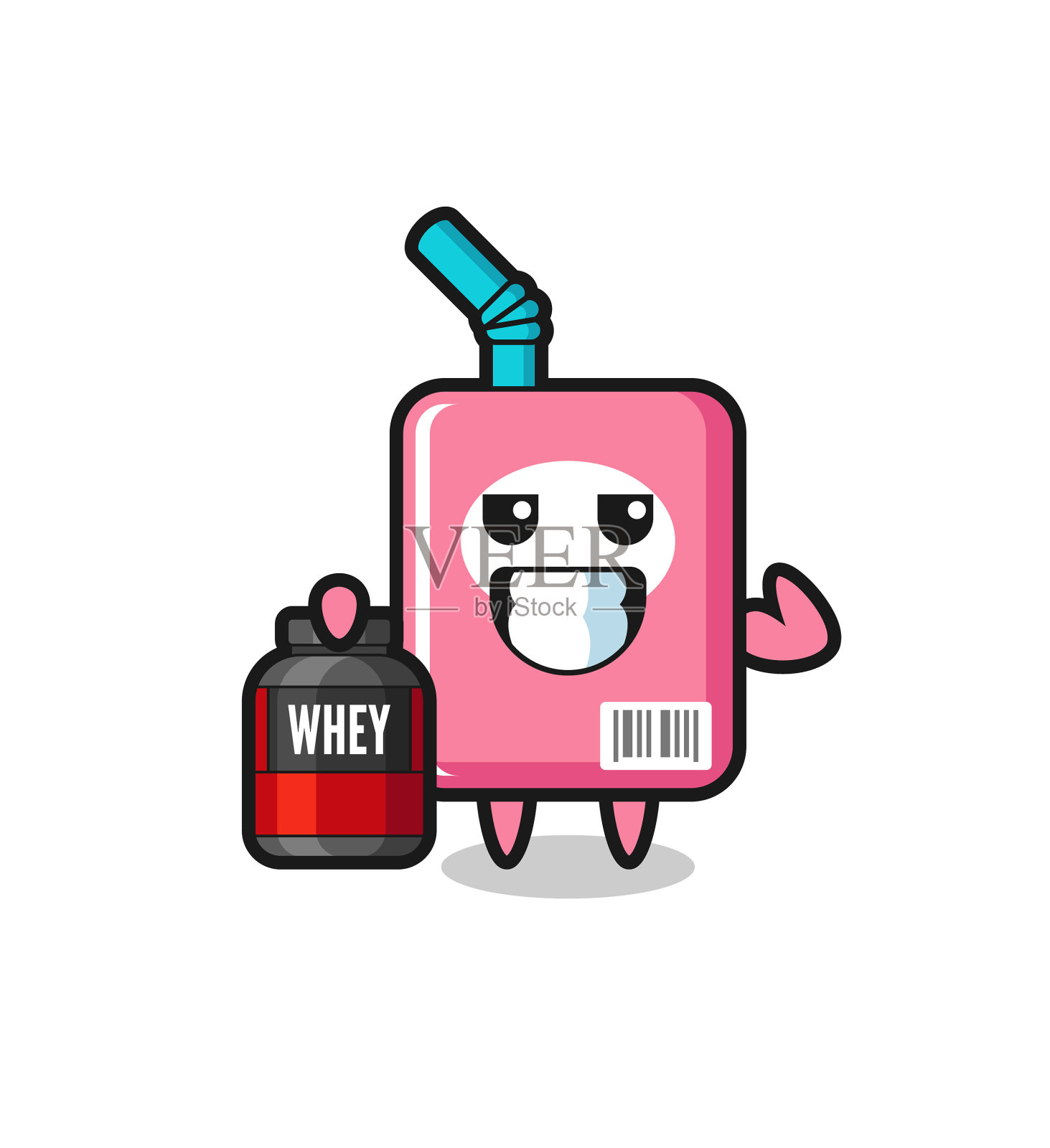 肌肉奶盒的特点是含有蛋白质设计元素图片