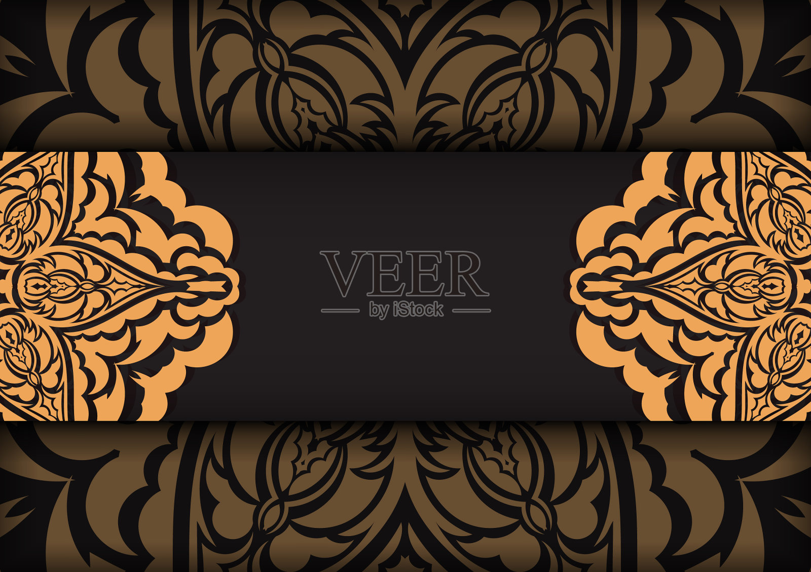 为印刷设计明信片在黑色的模板插画图片素材