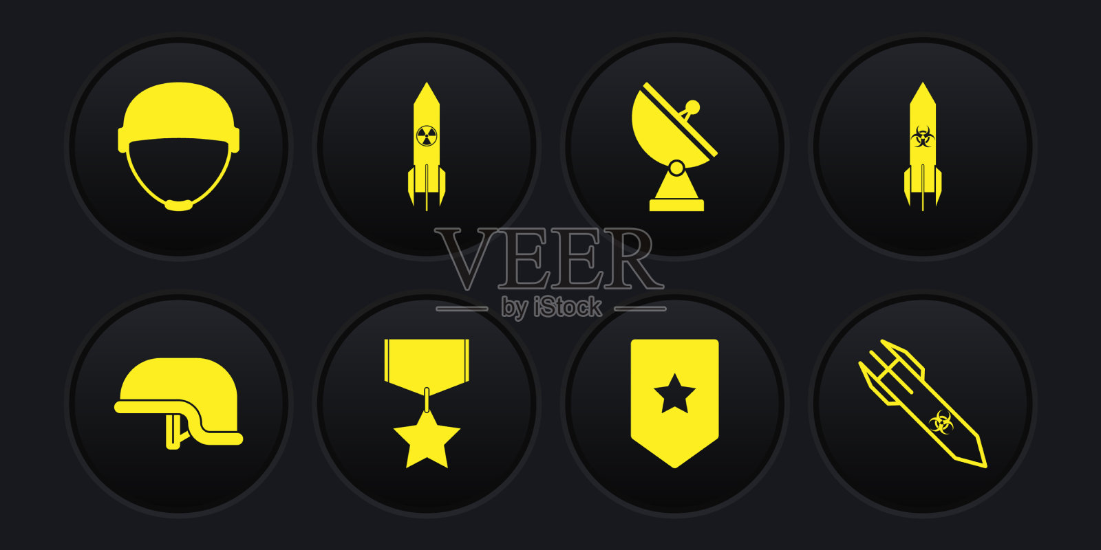 设置军用头盔生化火箭奖励图标素材