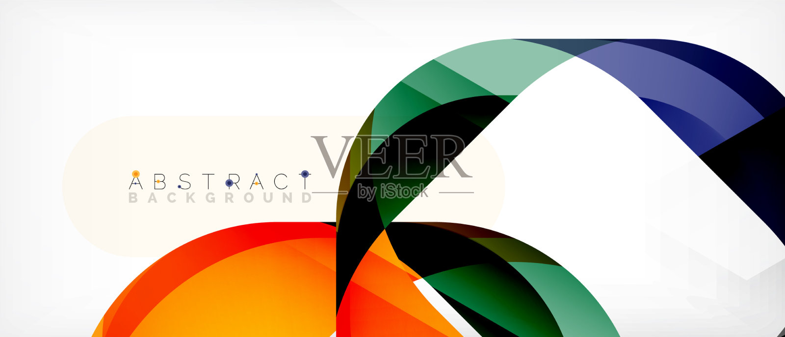 抽象的带有重叠波的正方形形状插画图片素材