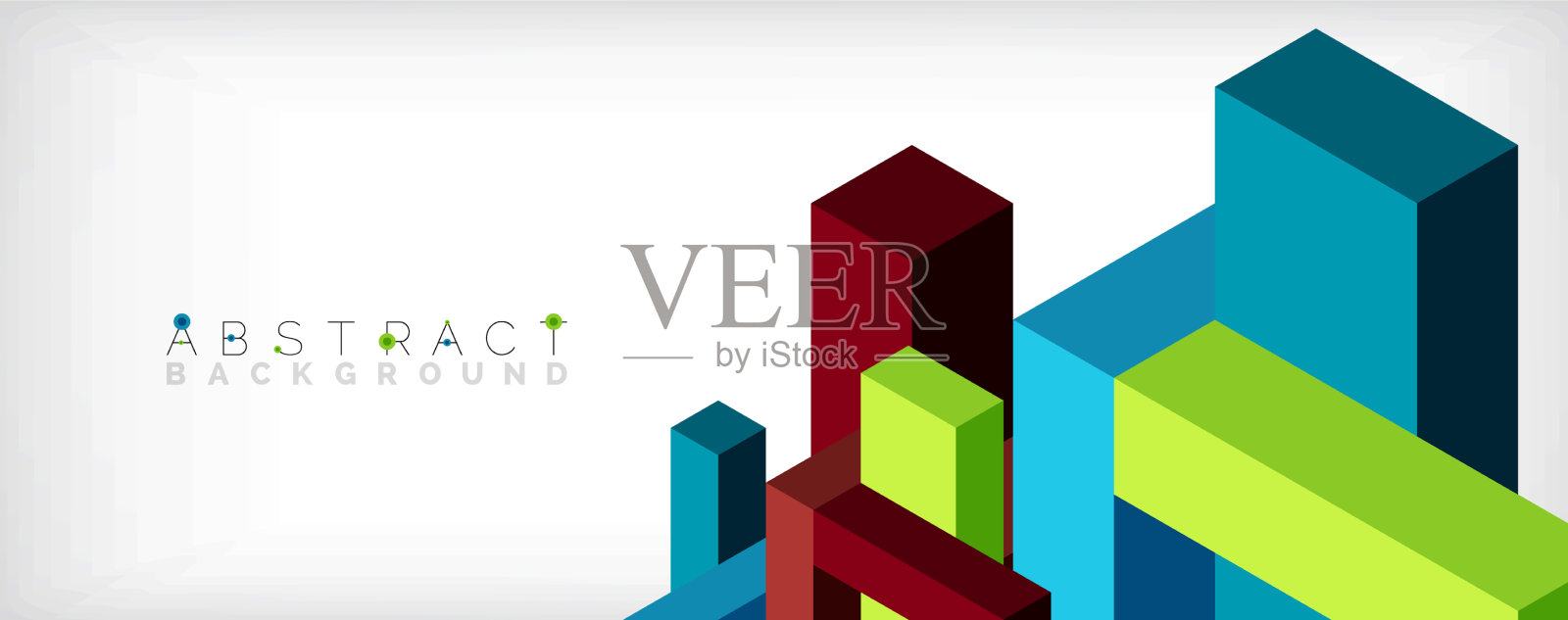 抽象背景三维立方体和立方体元素插画图片素材