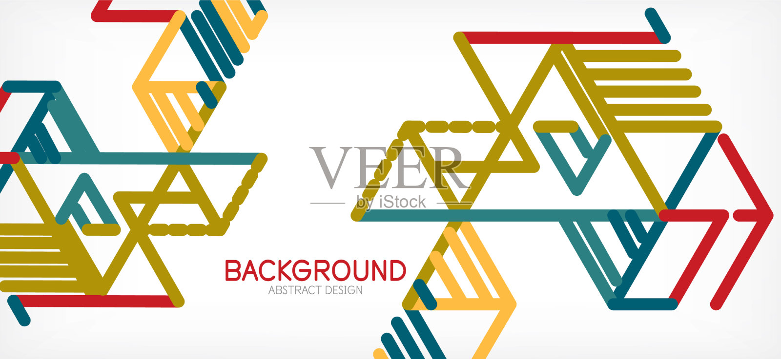 抽象的背景色线在白色上插画图片素材