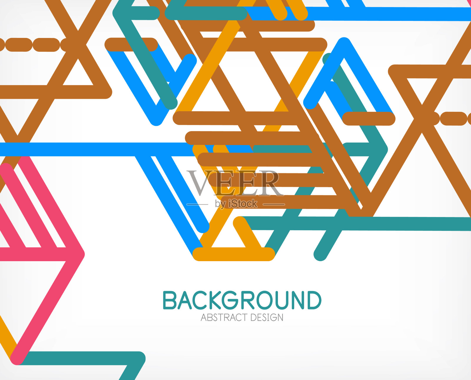 抽象的背景色线在白色上插画图片素材