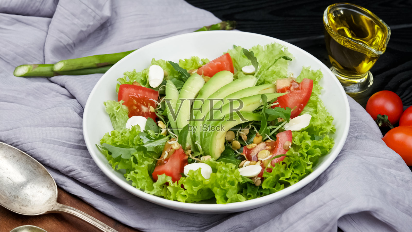 素食健康彩虹沙拉照片摄影图片