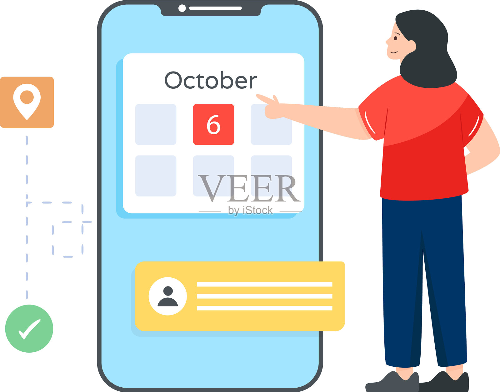 预订程序插画图片素材