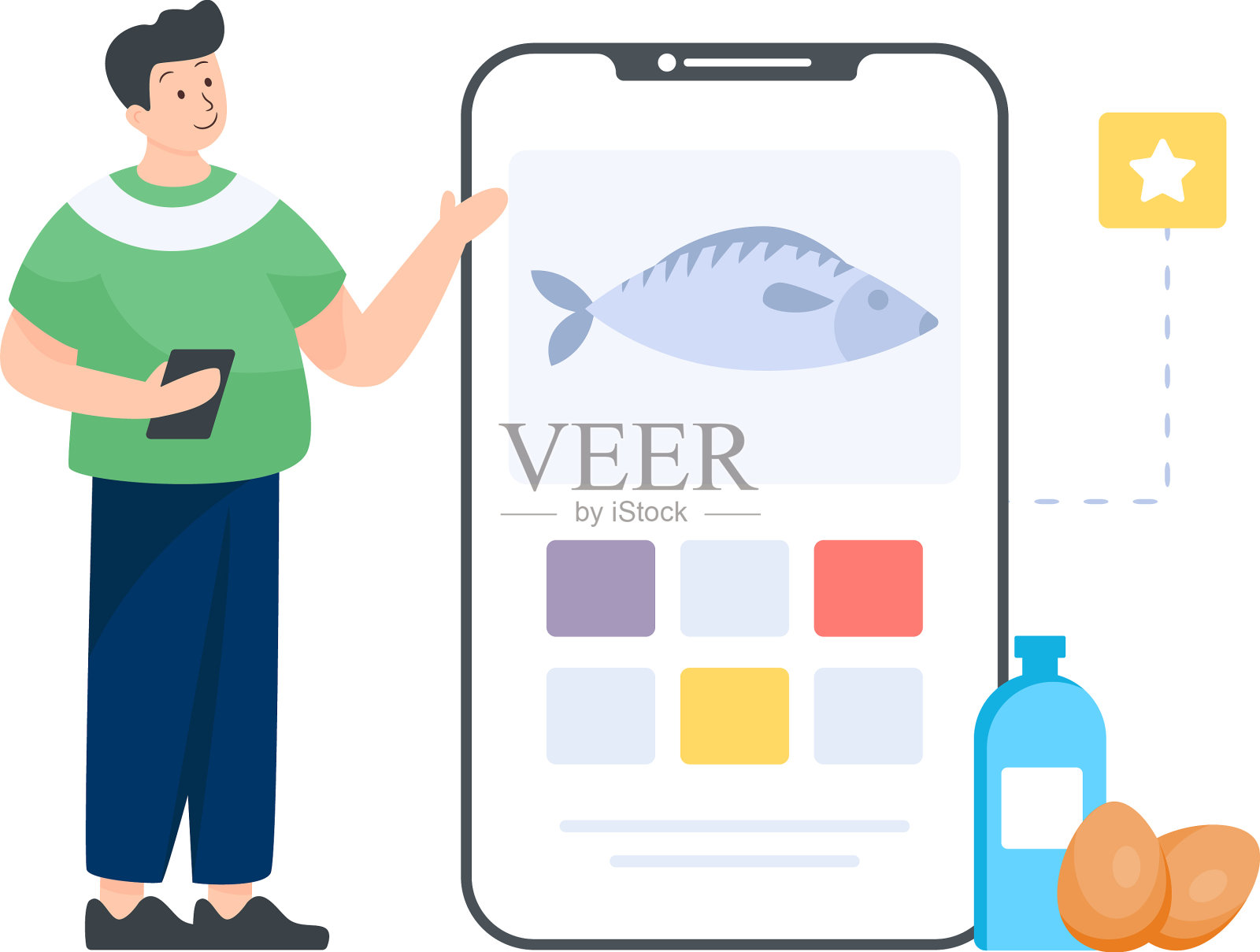 营养的应用插画图片素材