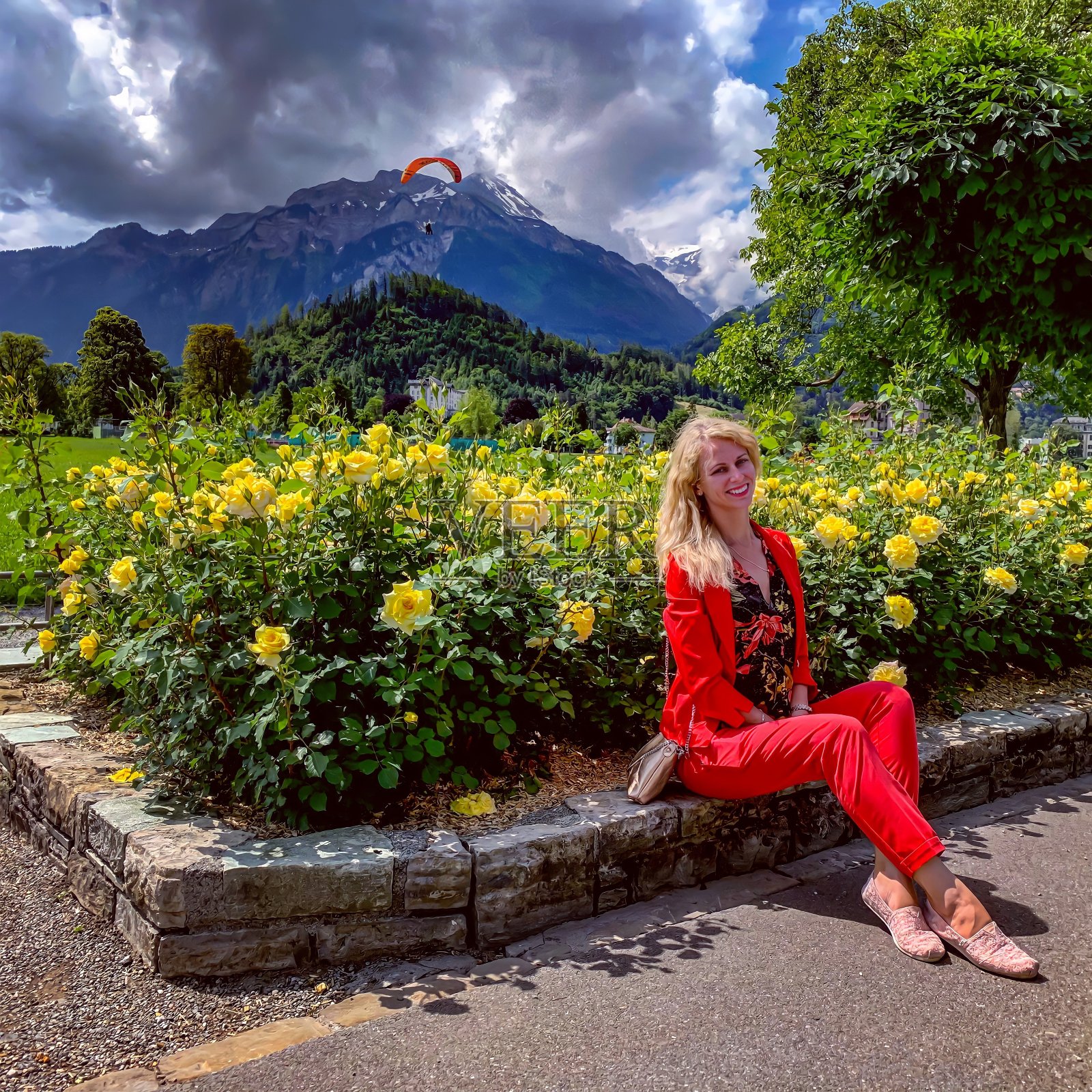 一天在因特拉肯照片摄影图片