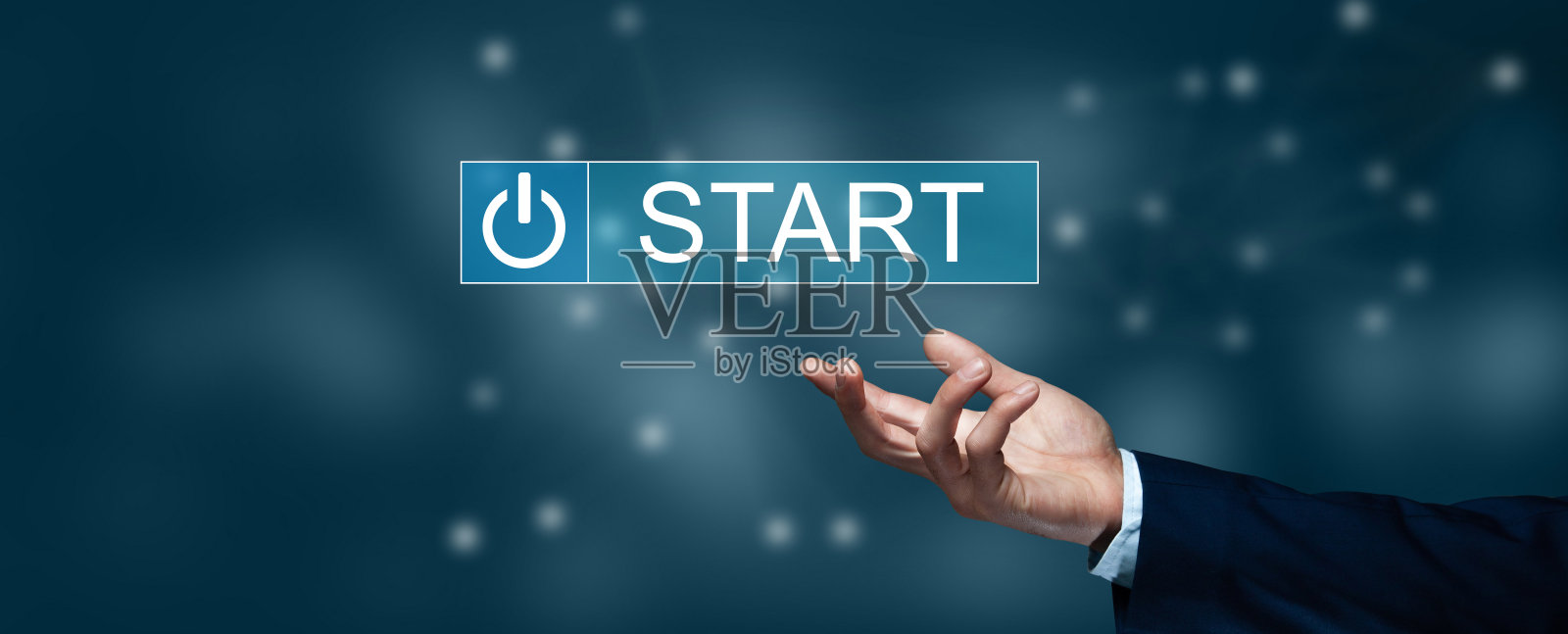 男人摸一个开始的概念照片摄影图片