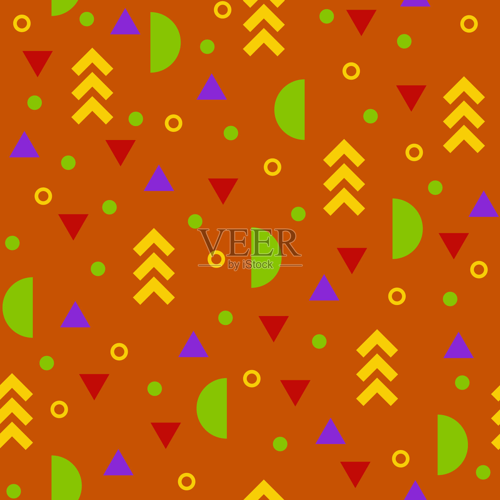 抽象彩色无缝图案几何插画图片素材