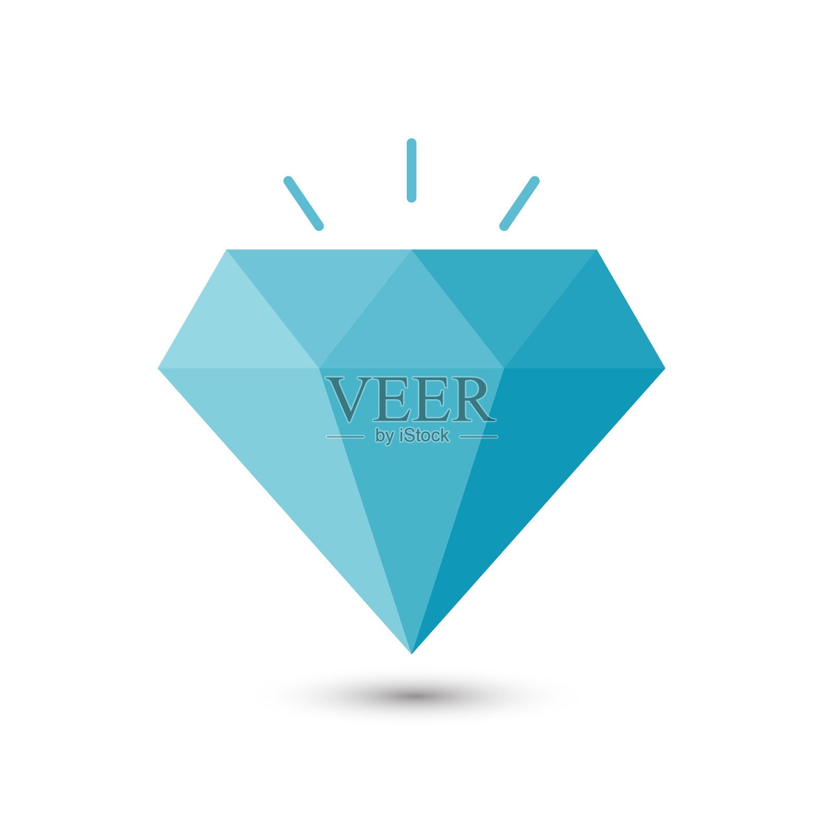 钻石简单图标eps10插画图片素材