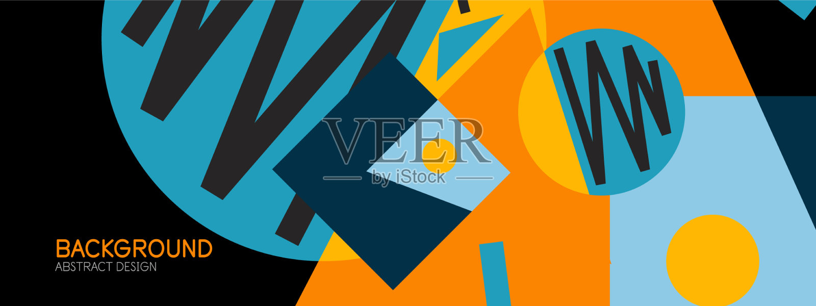 抽象的背景与块线几何插画图片素材