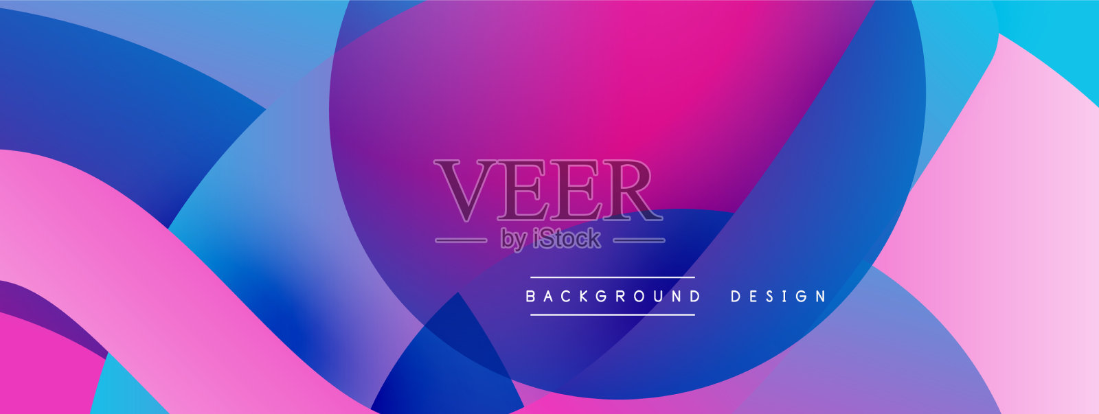 抽象交叠线和圆几何插画图片素材