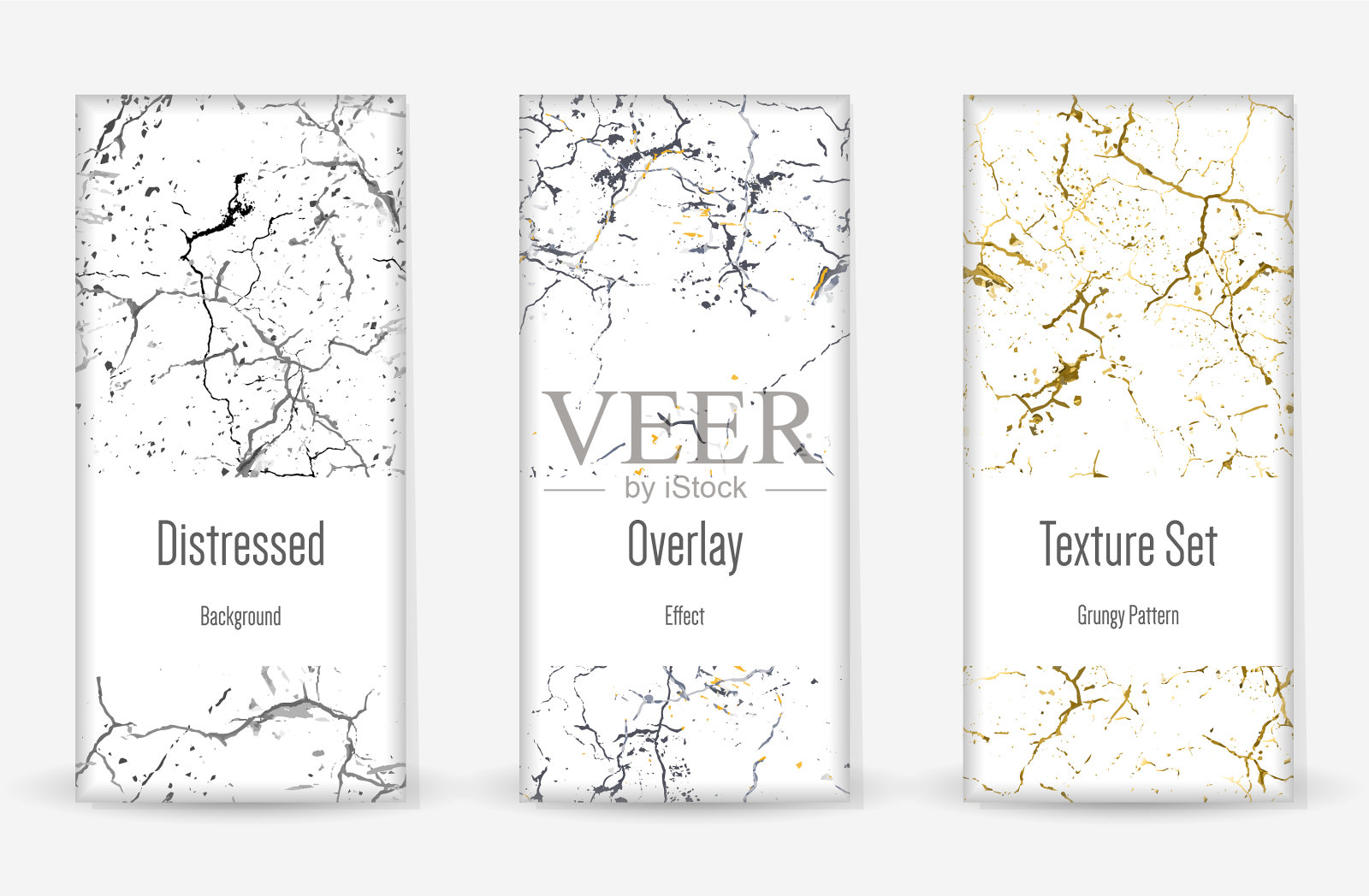 苦恼垃圾纹理设置划伤污垢印插画图片素材