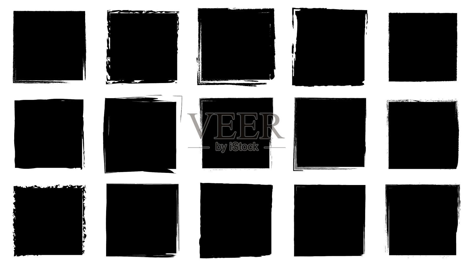 肮脏的框架设计在垃圾风格的墨水刷插画图片素材