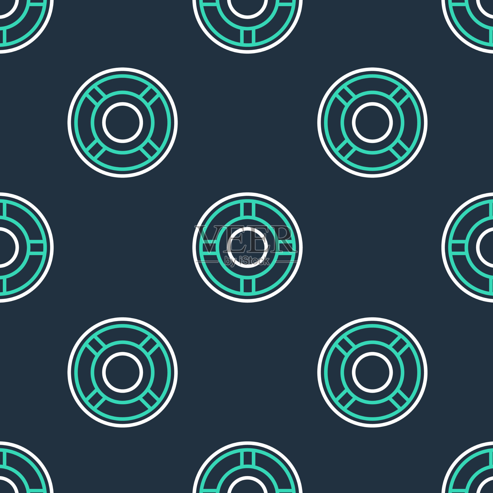 线烟灰缸图标隔离无缝模式上插画图片素材