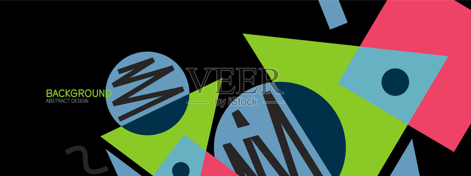 抽象的背景块线三角形插画图片素材