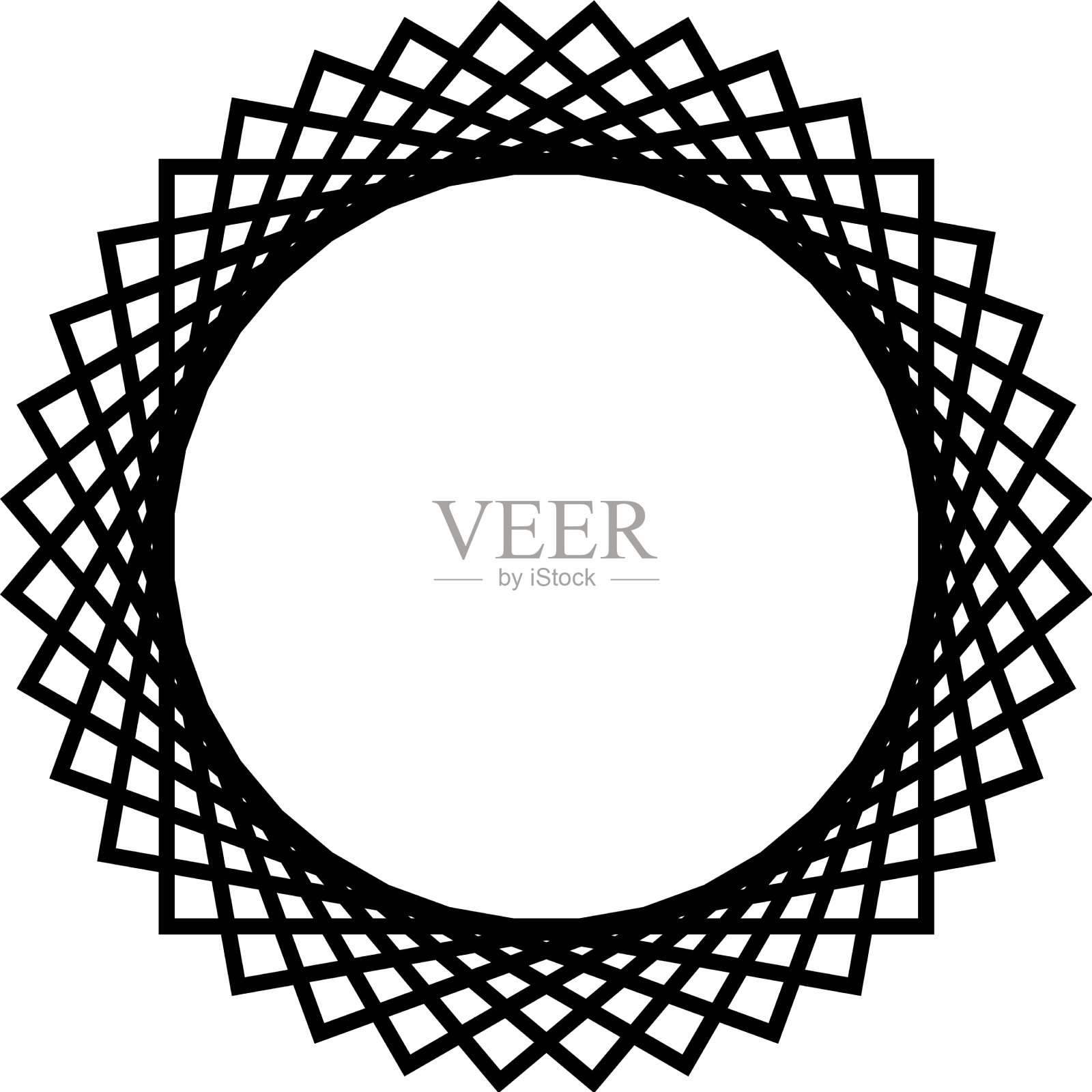 圆形相框插画图片素材