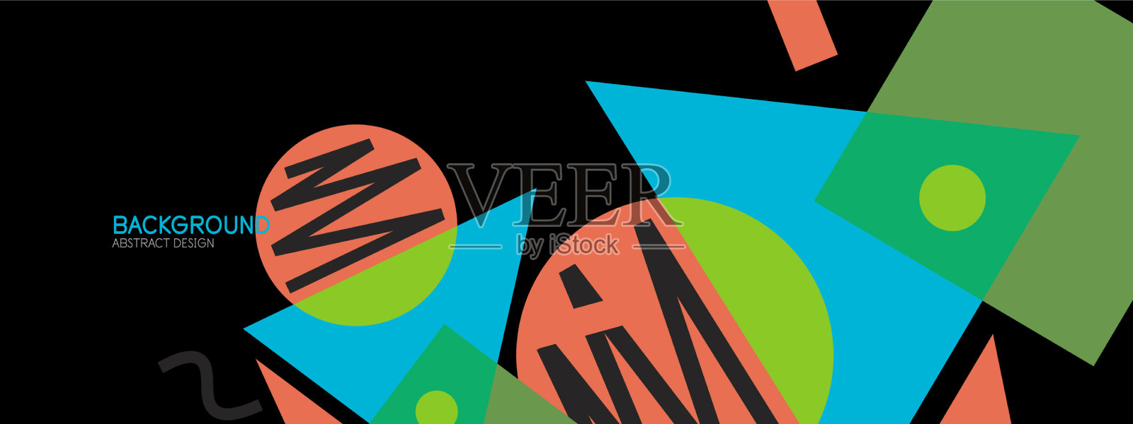 抽象的背景块线三角形插画图片素材