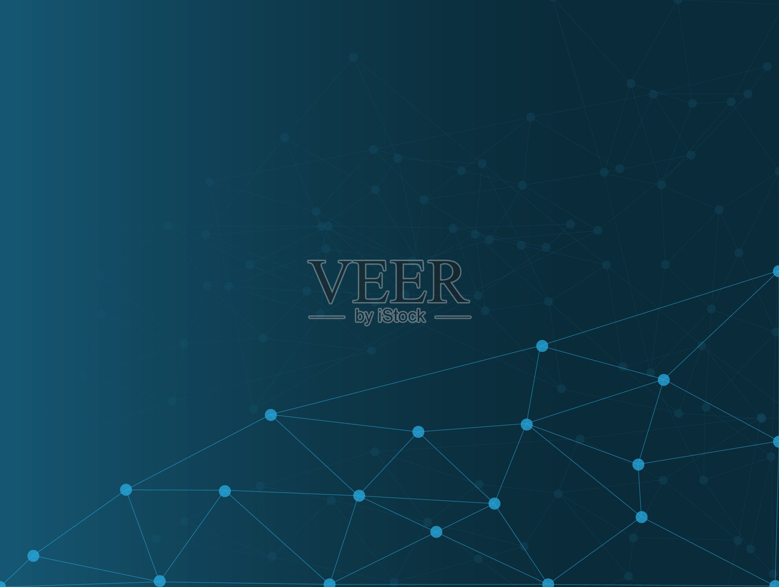 技术背景抽象蓝多边形插画图片素材