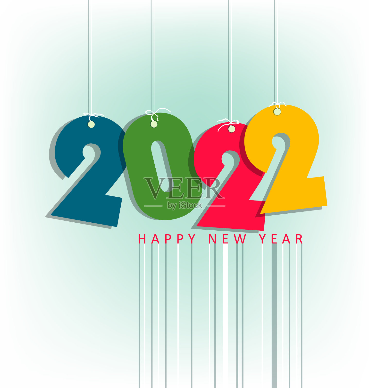 新年快乐2022背景金光闪闪插画图片素材