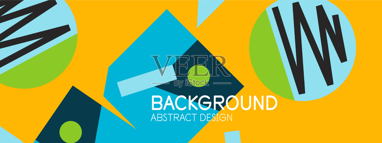 抽象的背景与块线几何插画图片素材