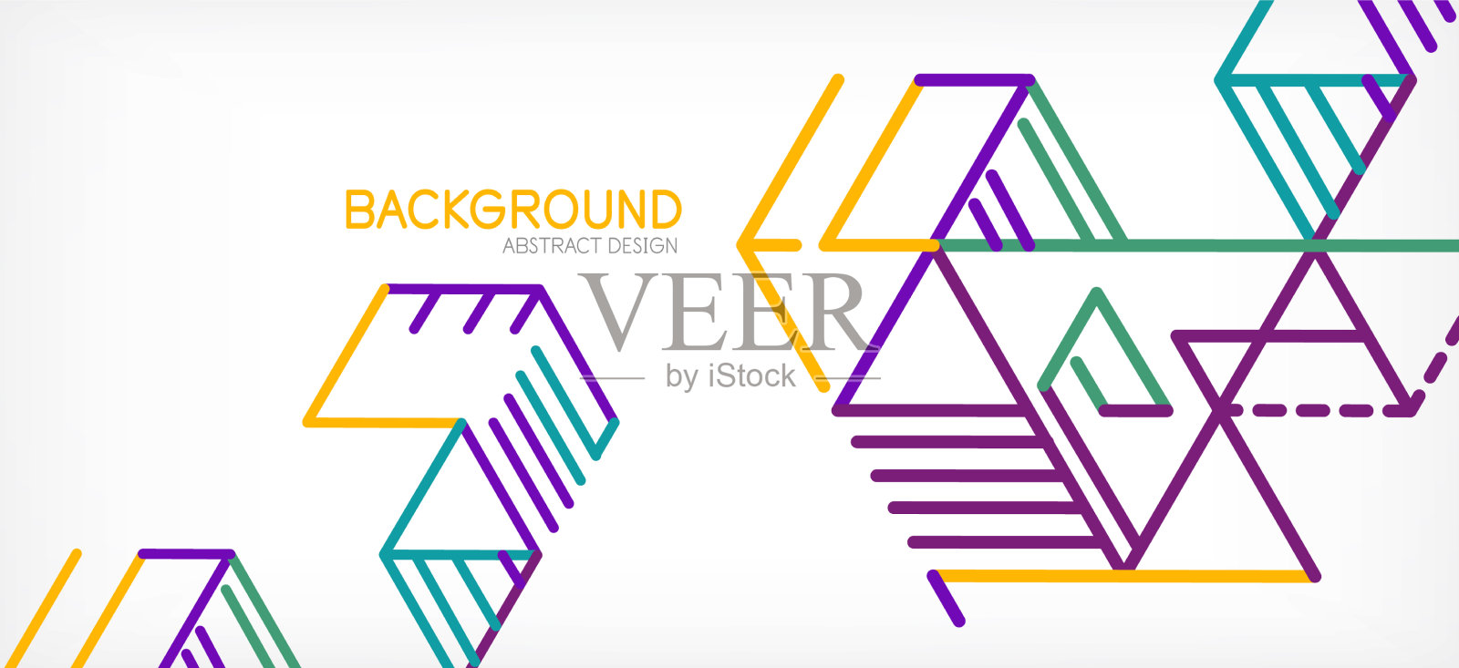 抽象的背景色线在白色上插画图片素材