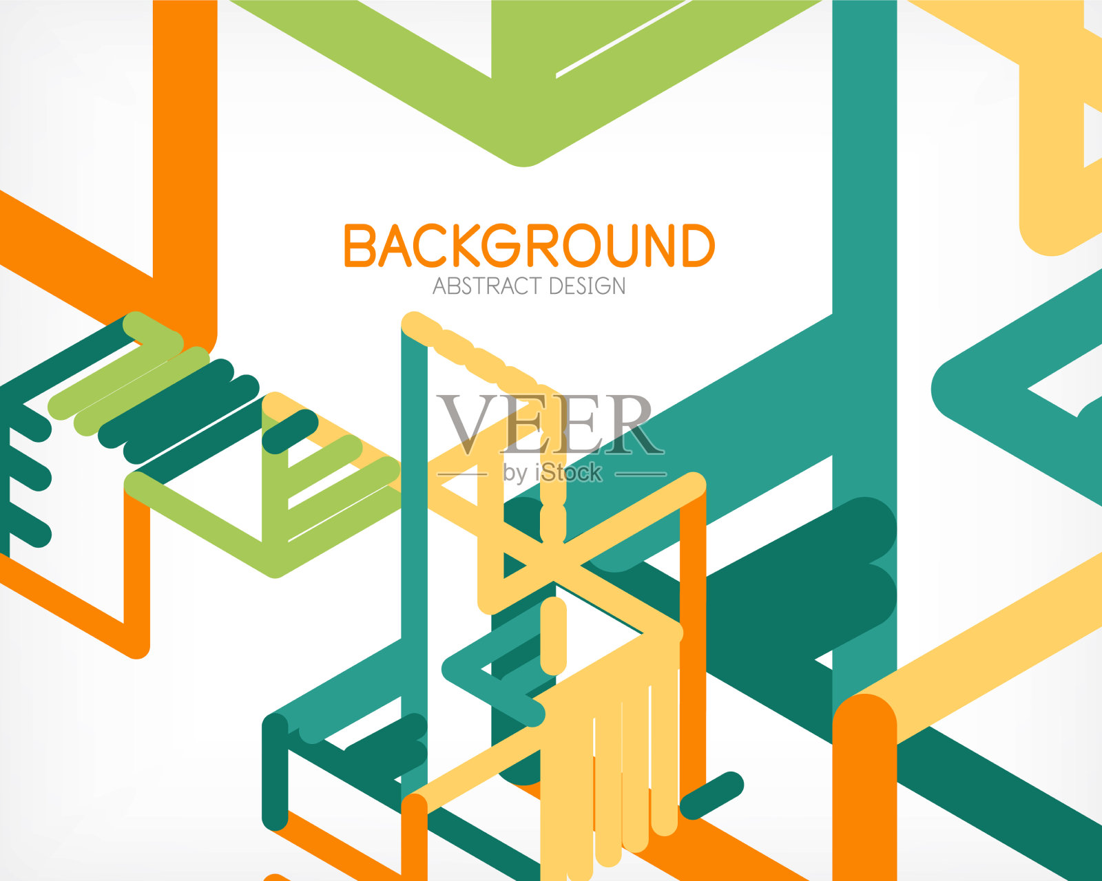 抽象的背景色线在白色上插画图片素材