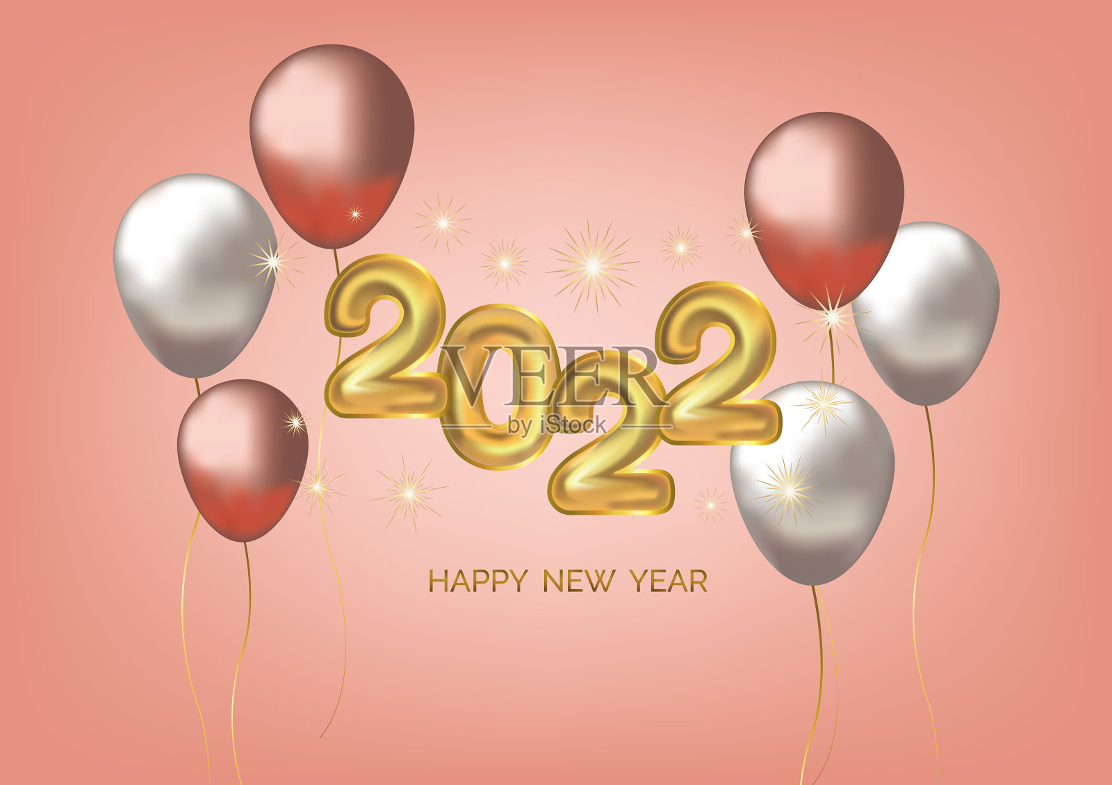 新年快乐艺术插画图片素材