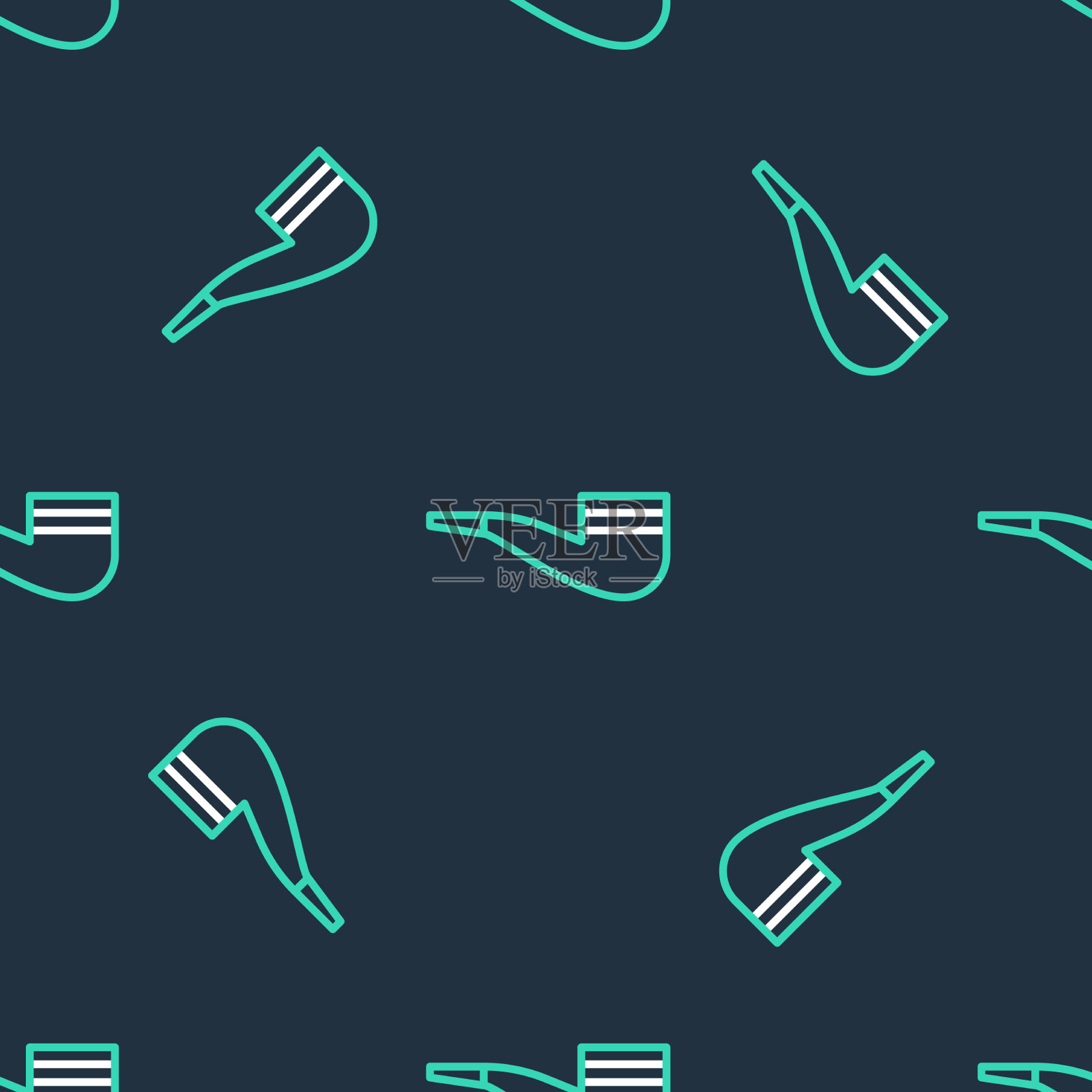 排烟管与烟图标隔离插画图片素材