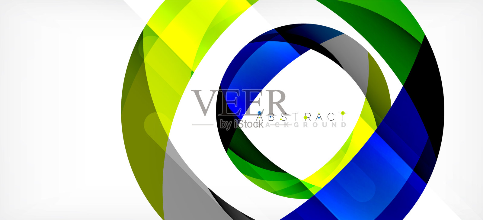 几何抽象背景圈创建插画图片素材