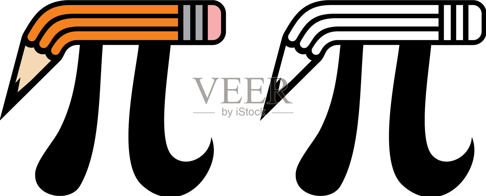 pi铅笔插画图片素材