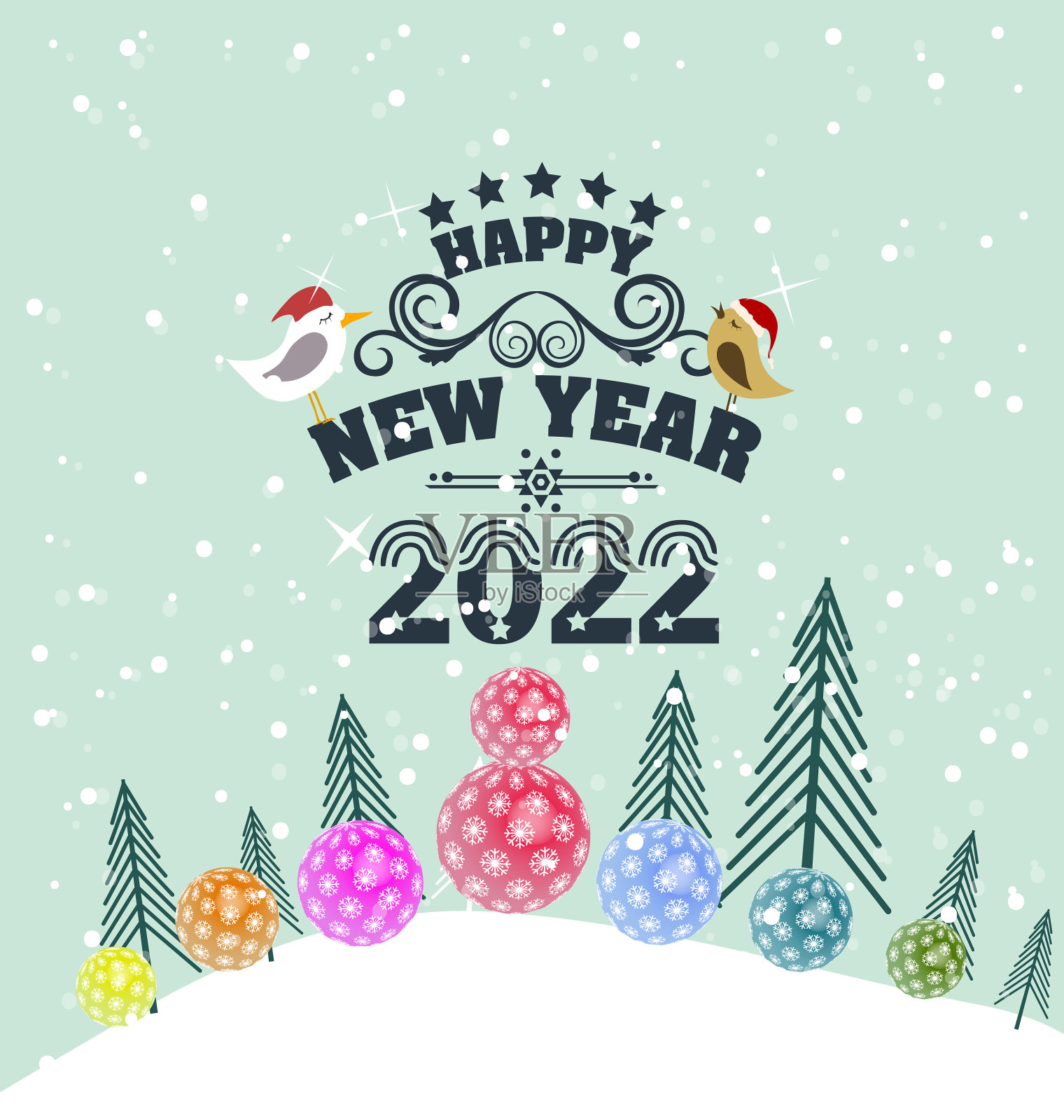 新年快乐2022背景金光闪闪插画图片素材