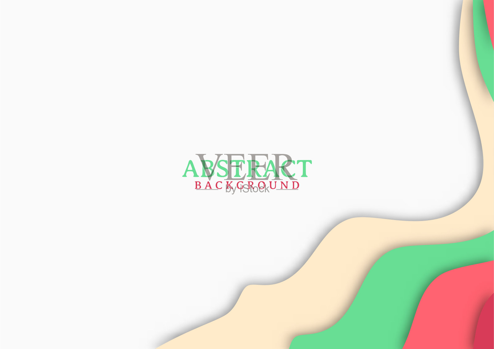 抽象的现代背景设计与波浪形状插画图片素材