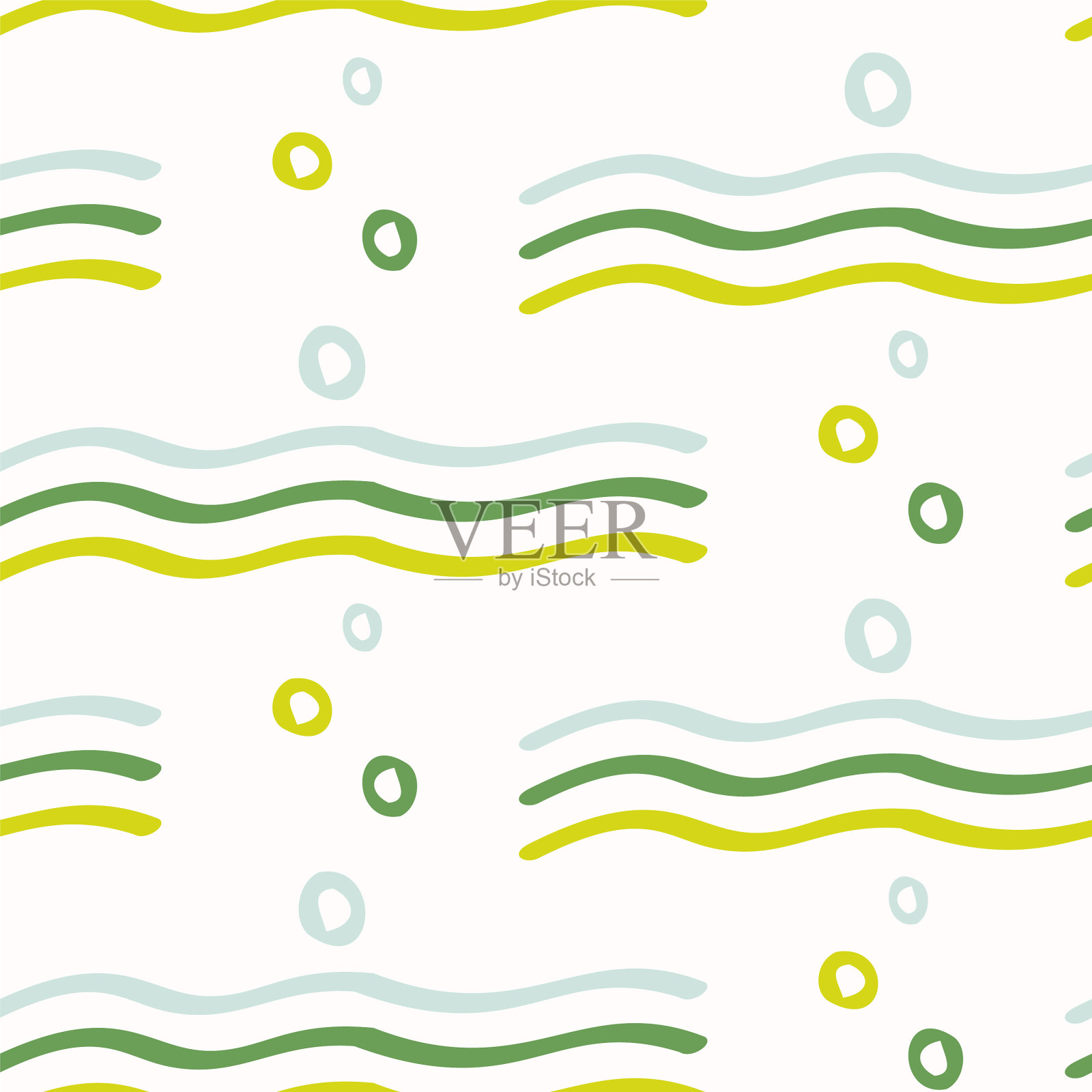 夏季热带几何无缝图案鲜艳插画图片素材