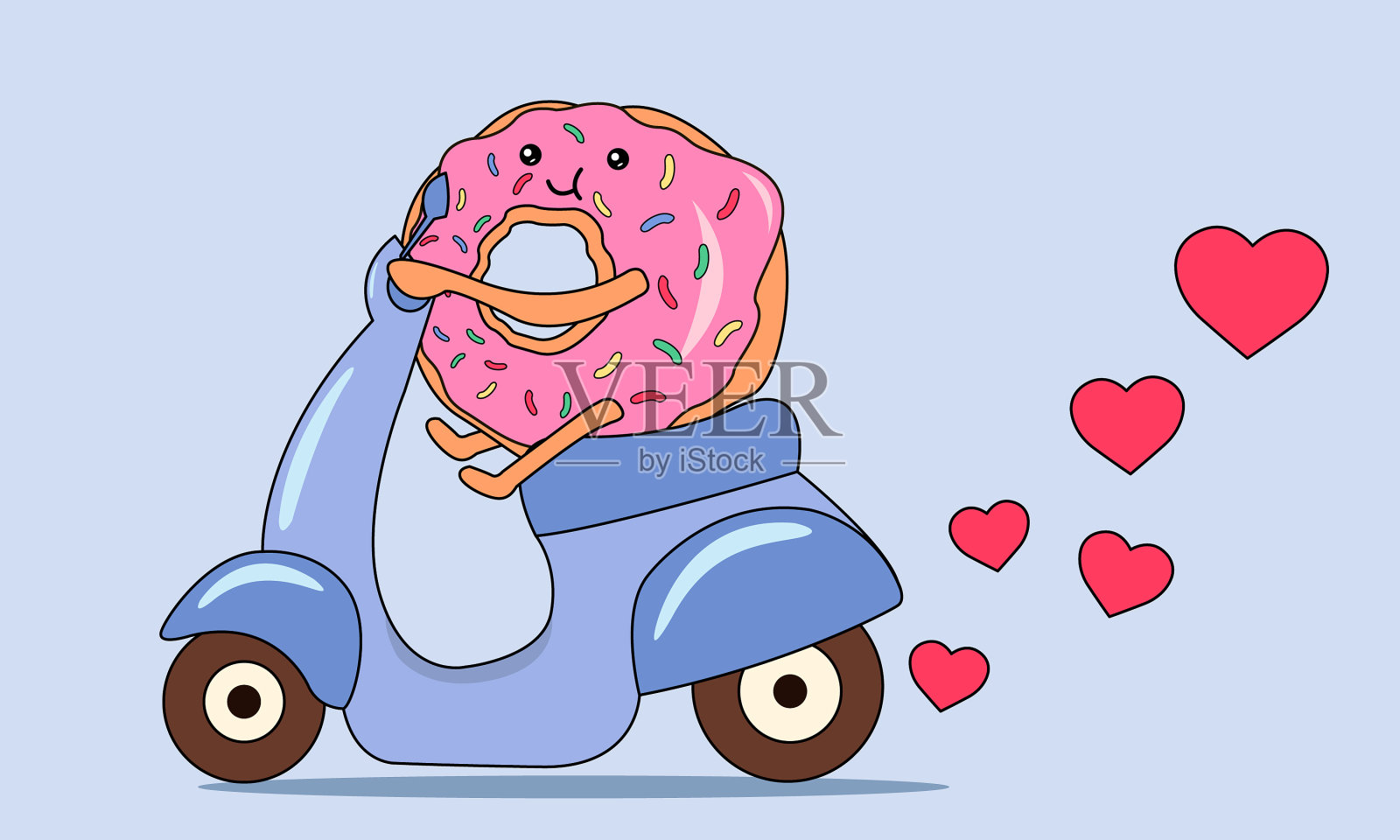 维斯帕插画图片素材