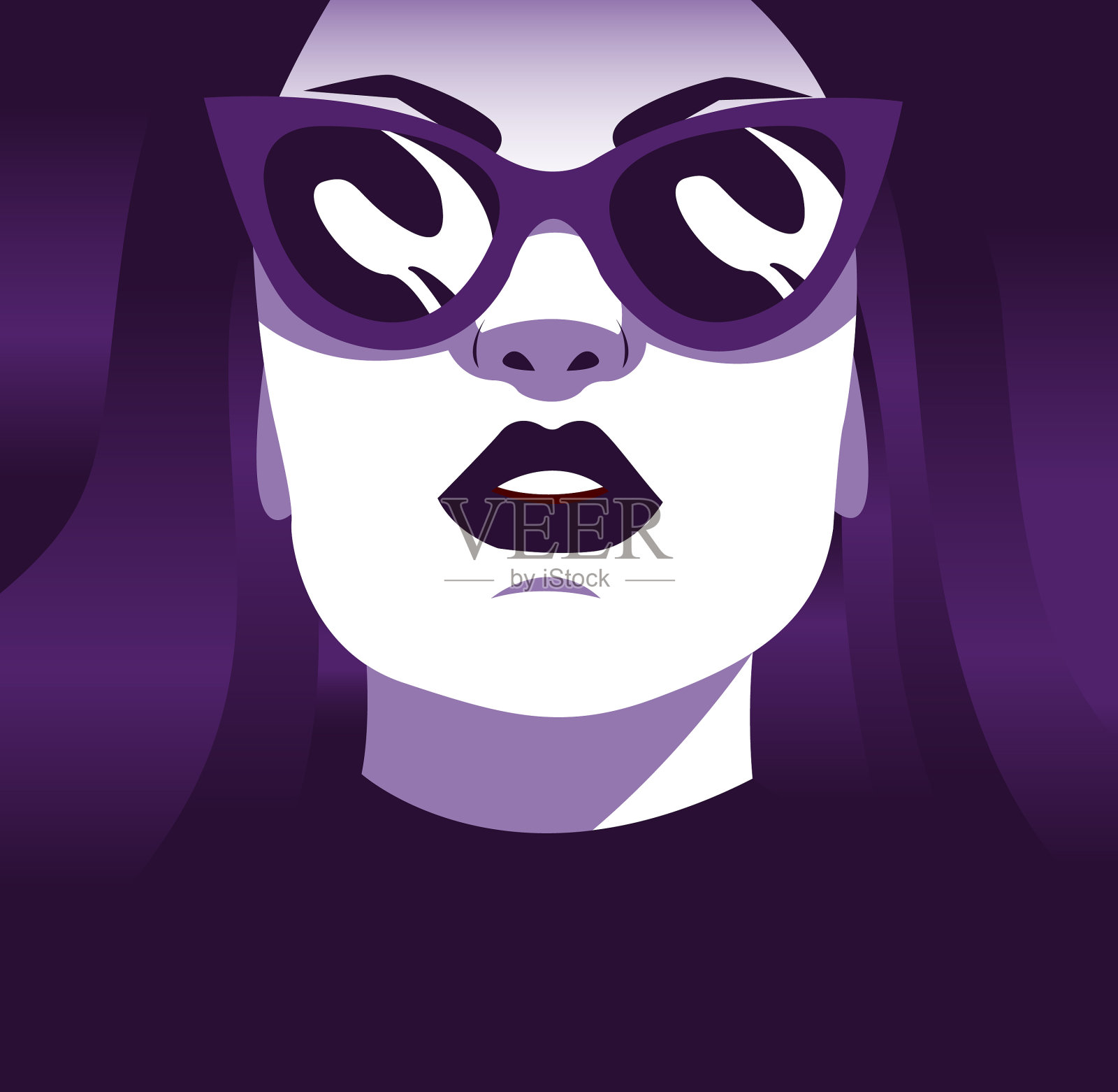 漂亮的女人插画图片素材