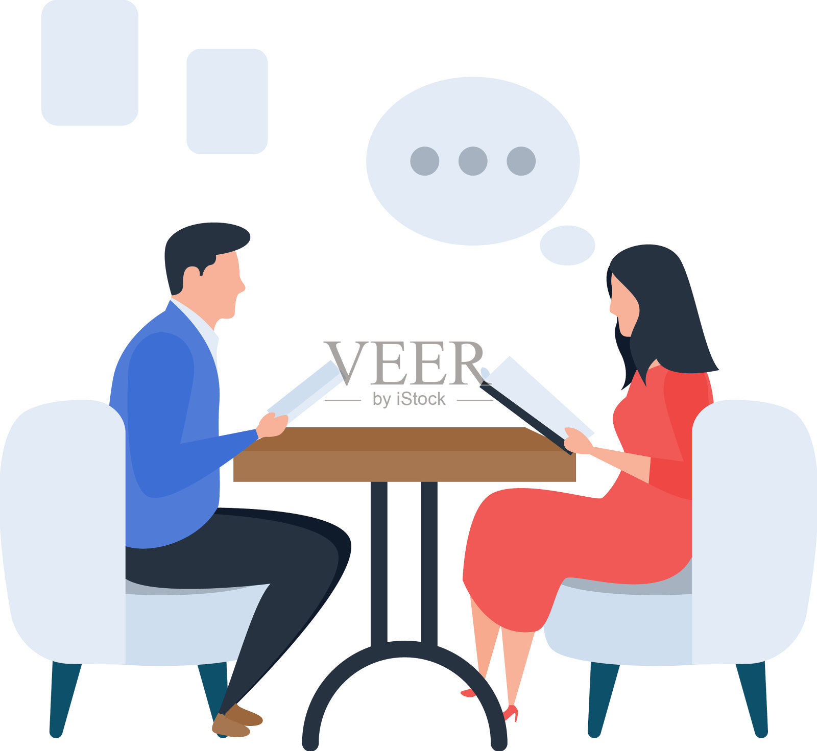 正式会议插画图片素材