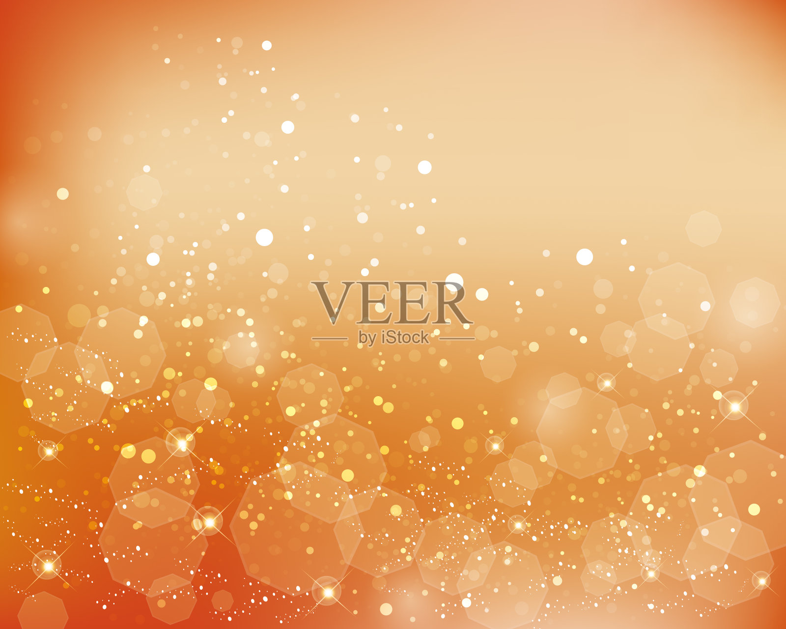 渐变背景与闪光和模糊插画图片素材