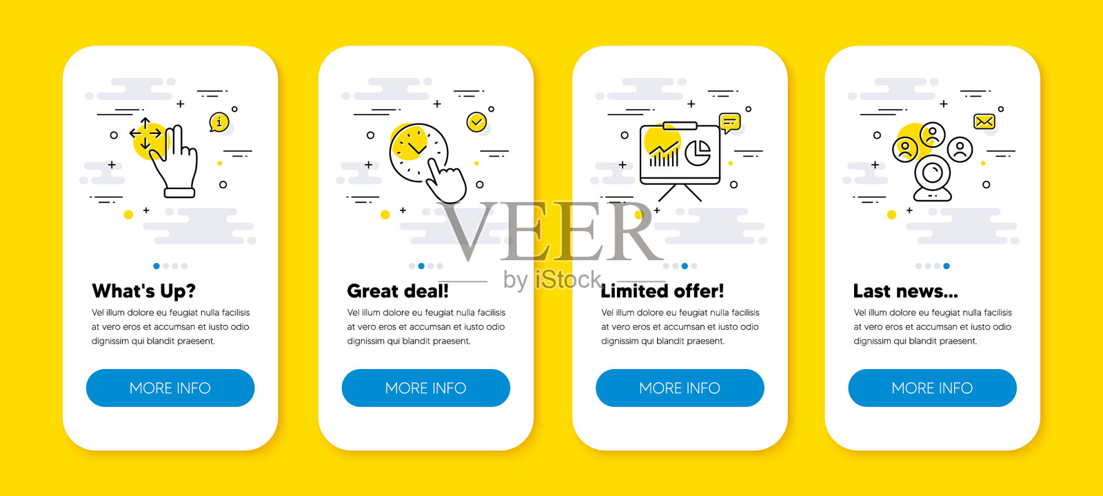 集时间管理的姿态和插画图片素材