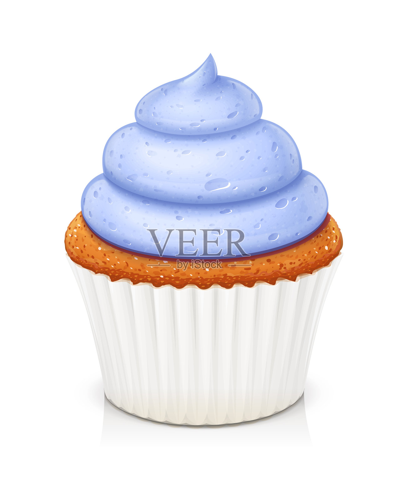 纸杯蛋糕，甜点，美味的烘焙食品设计元素图片