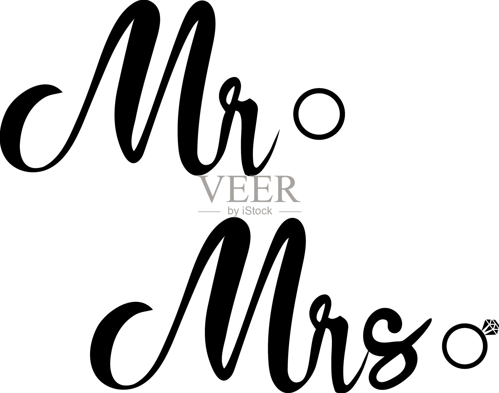 先生和夫人插画图片素材