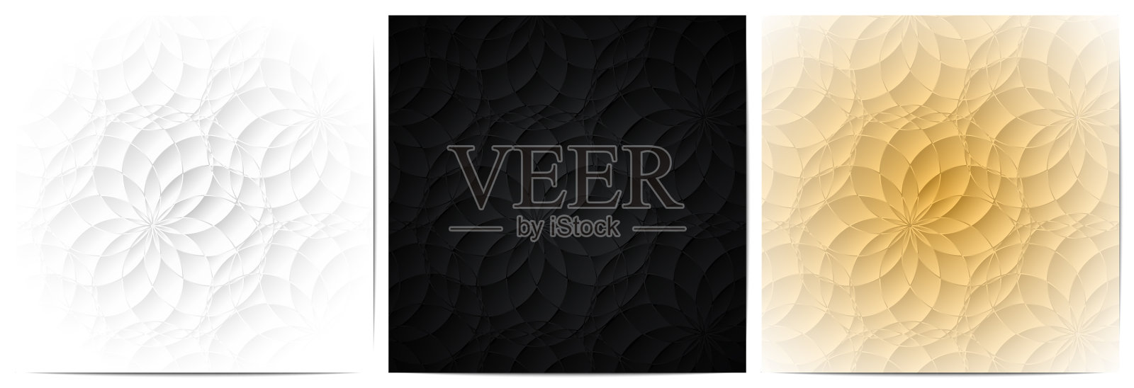 圆形线条花纹奢华背景插画图片素材