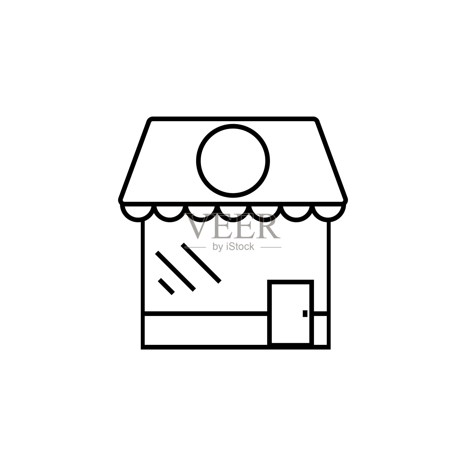 商店图标，购物矢量，商店插图插画图片素材