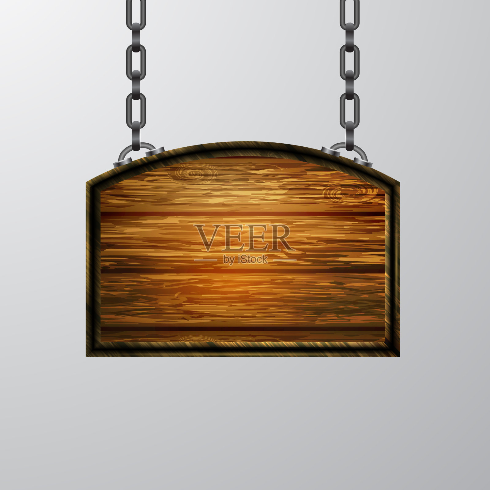 逼真的木制招牌插画图片素材