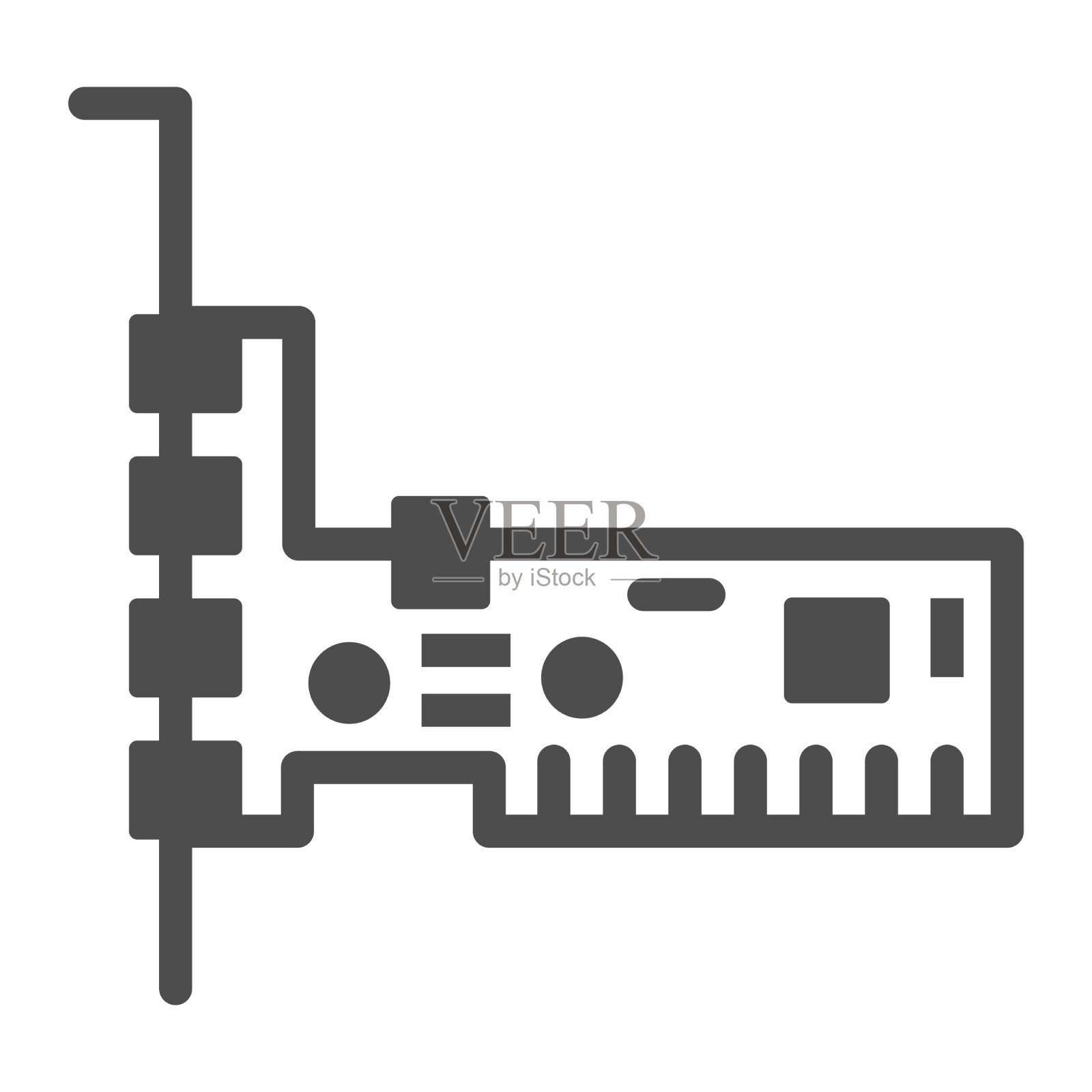 声卡固态图标电子概念音频图标素材