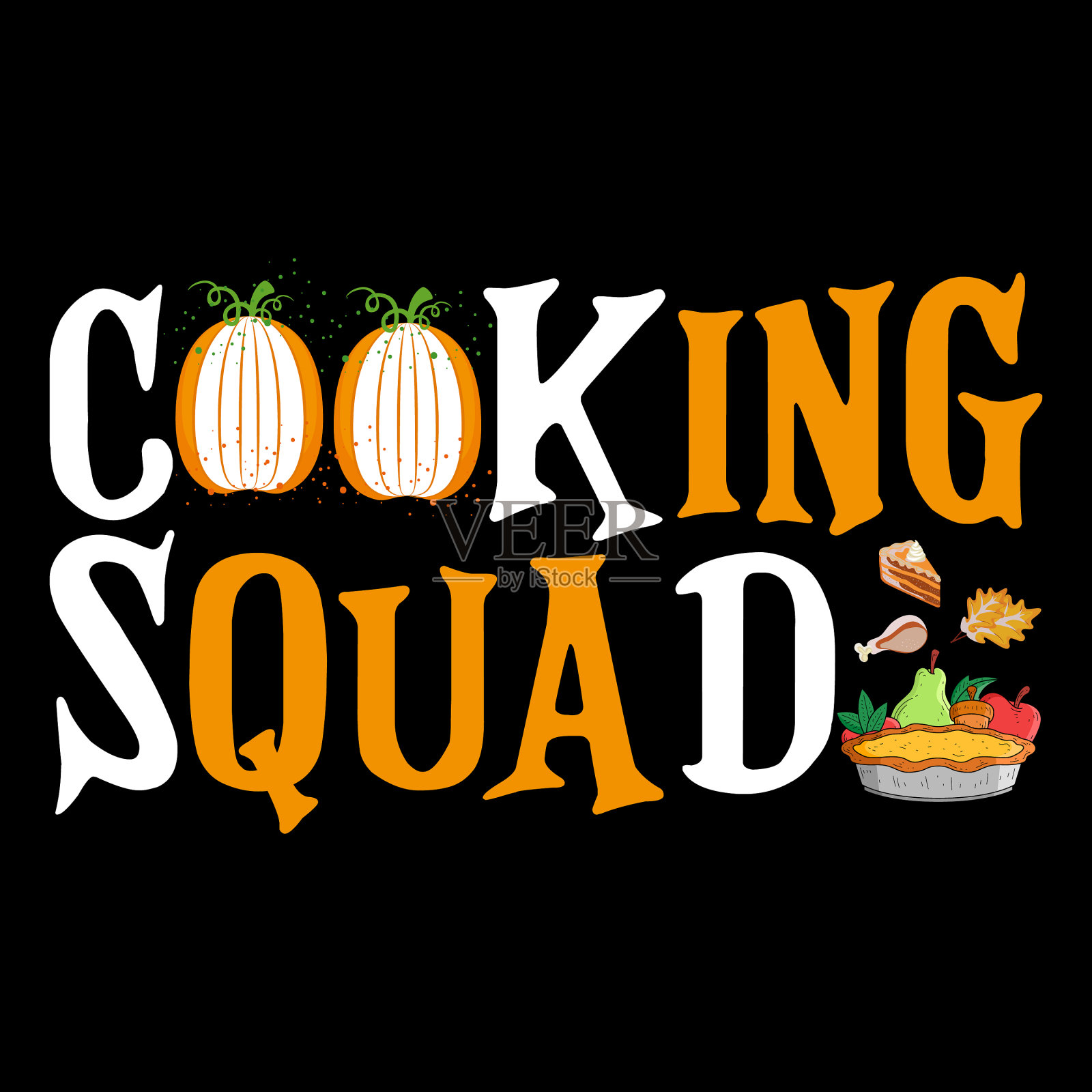 烹饪队伍的t恤插画图片素材